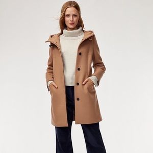 Aritzia Babaton PEARCE wool coat small camel